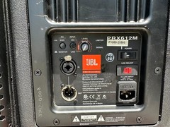 JBL PRX612M Powered Speakers in Wheeled Road Case (PAIR)THS