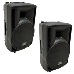 Harmony Audio HA-C8A Pro DJ Concert 8″ Powered 300W PA Speaker Cabinet – PAIR