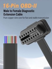 16-Pin OBD2 Automatic Retractable Extension Cable for OBDII Diagnostic
