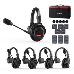 SYNCO XTALK X5 2.4GHz Wireless Intercom Headset System 350M/1148FT 5Pcs/Set