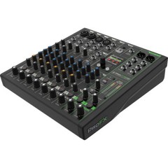 Mackie ProFX10 GO Battery-Powered 10-Channel Audio Mixer Bundle w/ Bag & Cable