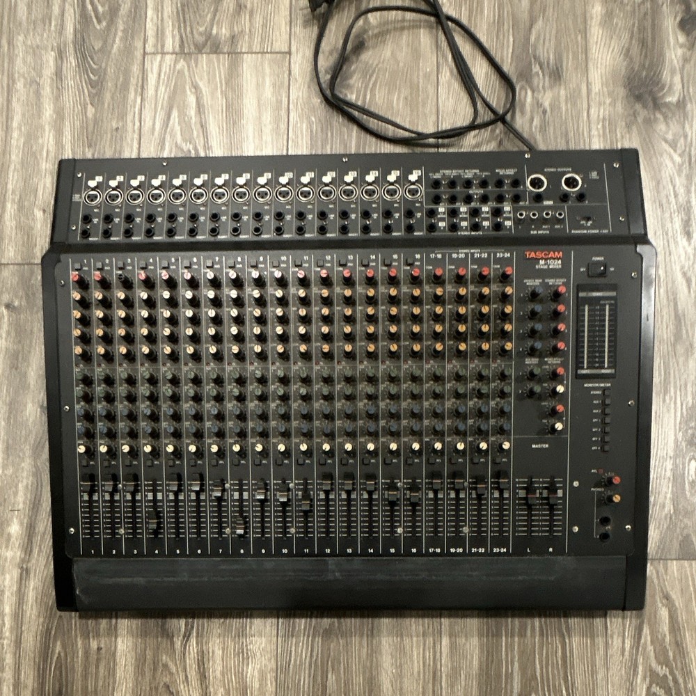 TASCAM M-1024 24-Channel Stage Mixer Console 4-Bus Phantom Power