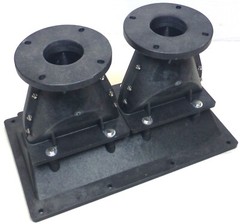 LASE 13″ x 8″ Dual 2″ Bolt-On Line Array Long Throw Compression Horn