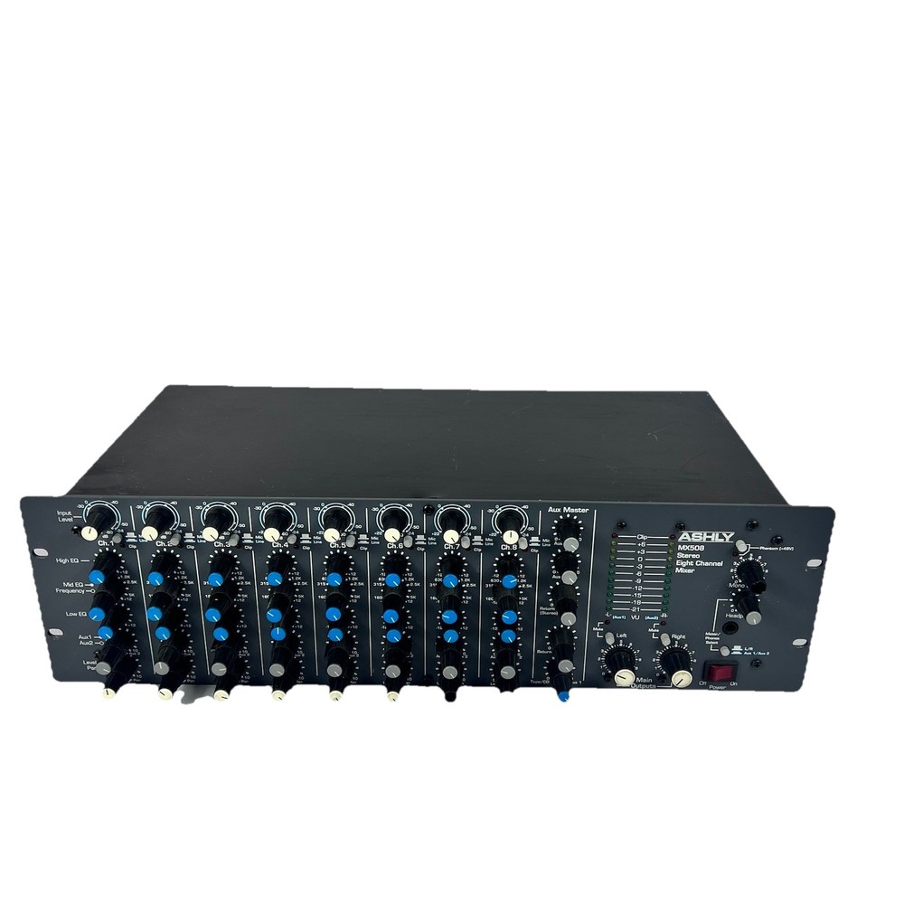 Ashly MX-508 (MX508) 8-Input Stereo Mic/Line Mixer EQ USA