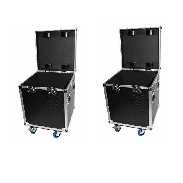2 Prox Utility Multipurpose Half Trunk ATA Road Case w/ Rubber Lined