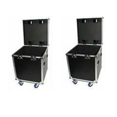 2 Prox Utility Multipurpose Half Trunk ATA Road Case w/ Rubber Lined