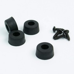4x Quality Rubber Feet for Guitar Amps Speaker Cabinets etc, dim 19mm