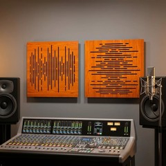 2 Pack 20″X20″X2″ Sound Absorption-Diffusion Acoustic Panel Wood Laminated Acous