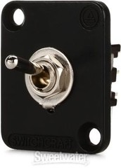 Switchcraft EHTSLBPKG EH Series Toggle Switch Locking DPDT – Black flange