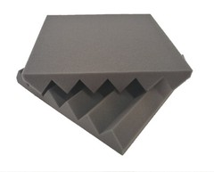 6 Pack Wedge Premium Acoustic Sound Proofing Studio Foam Wall Tiles 12×12 x2 Gry
