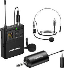 UHF Wireless Lavalier Microphone System-Lavalier & Headset Mics