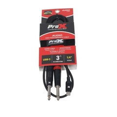 Pro X 3FT USB-C to Dual 1/4″ TS