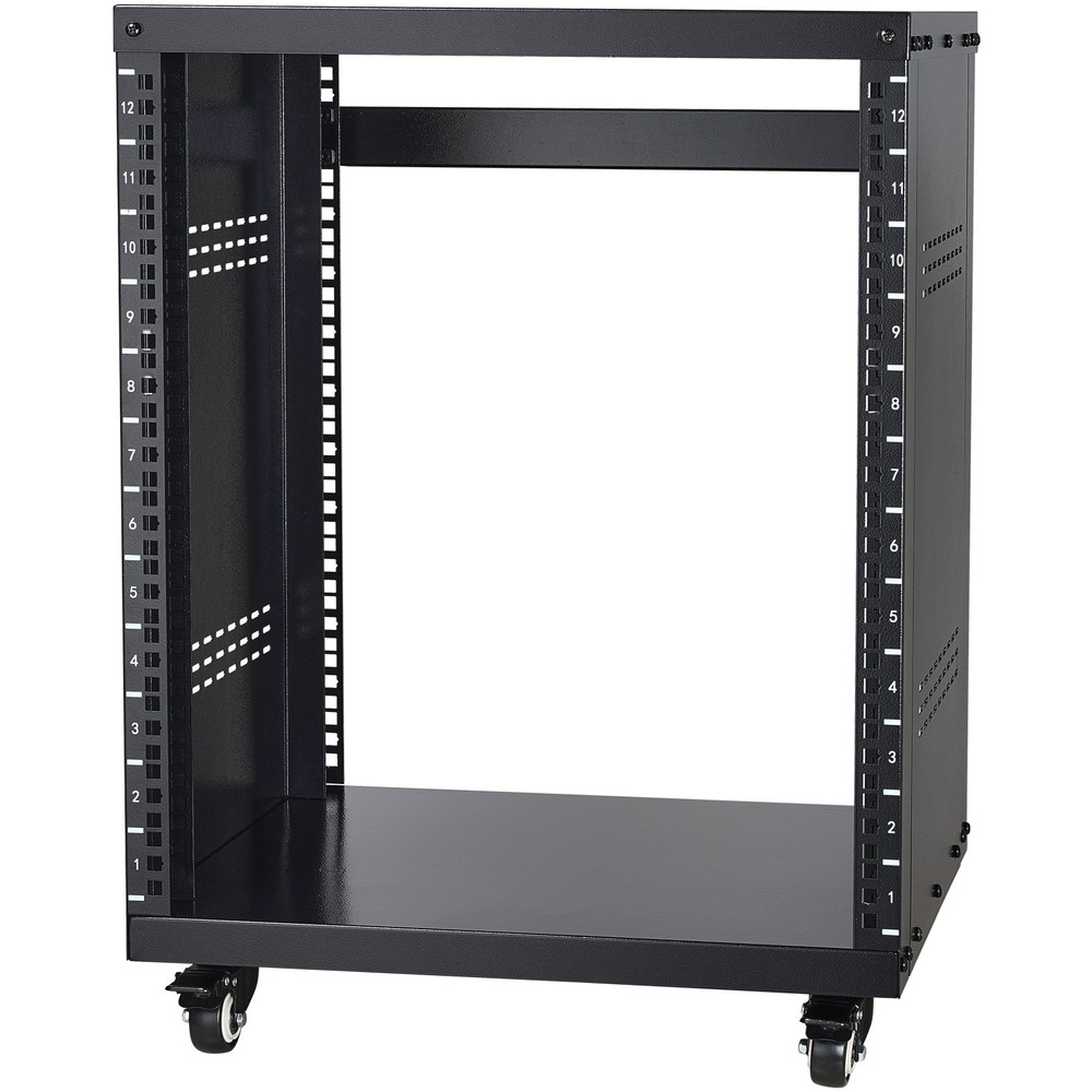 Uimoso 12U AV Rack Stand 500 lbs Capacity Network Stereo Recording Studio Rack