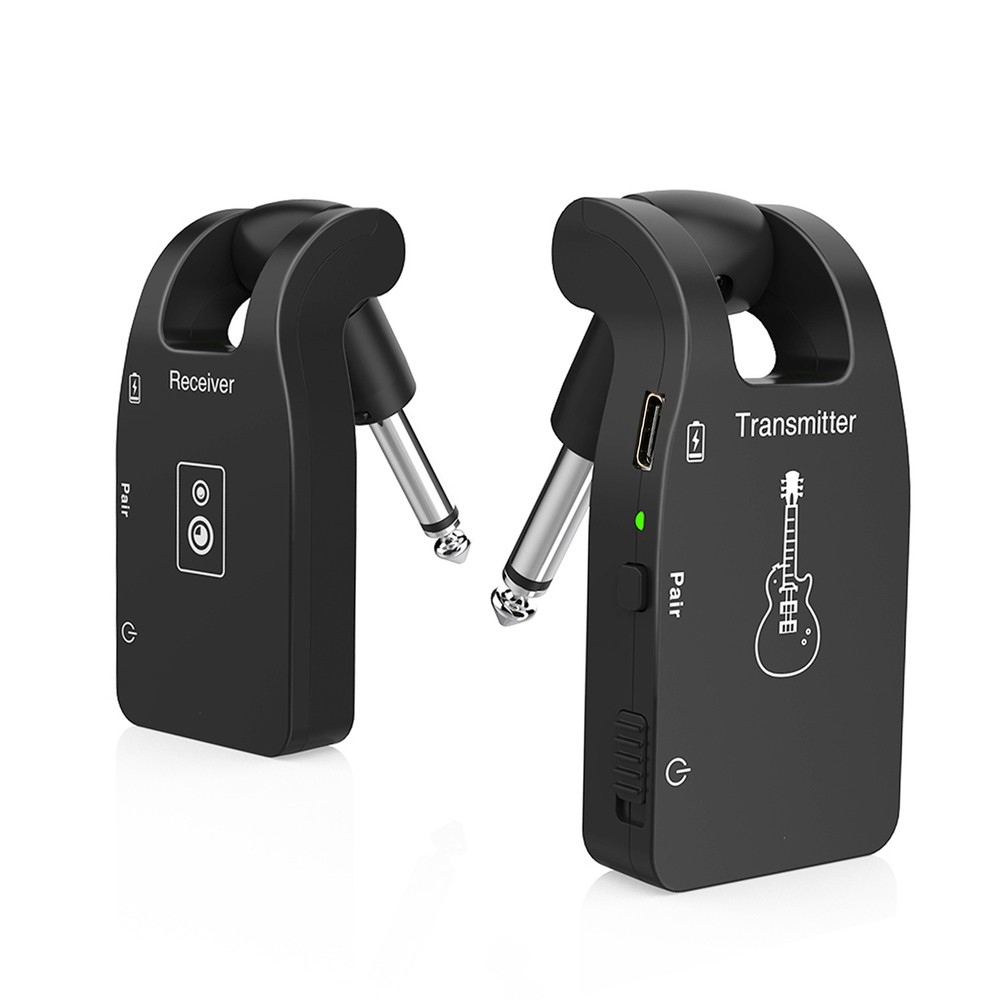 2.4G Wireless Guitar System Transmitter Receiver 6 Channels Rechargeable Y7M3