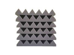 6pk 2inch Grey Acoustic Foam Panel Tile Wall Home Studio Sound Proof 12x12x2