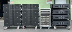 (12) JBL VTX-V20 LINE ARRAY W/ TRANSPORTCART AND CROWN AMPS (THS)
