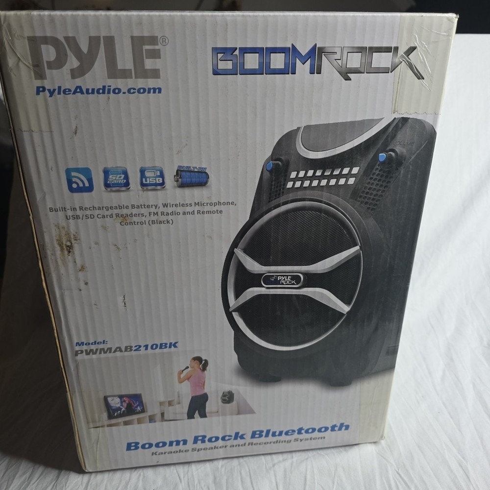 Pyle Wireless Portable PA Speaker System 200 W Battery Powered 210BK (BUQ)