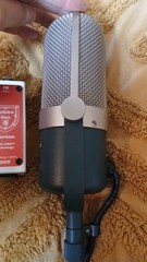 Nady RSM-2 Ribbon Mic Modded w 1.2 µm Ribbon. Cathedral pipes Lifter