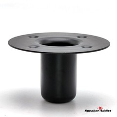 Pair Steel Speaker Pole Mounting Socket Cup Top Hat 1-1/2″ Tripod Stand Black