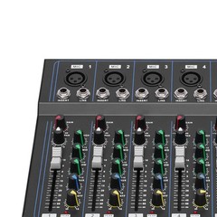 7-Channel Bluetooth Portable Audio Mixer USB Sound Mixing Console Board DJ