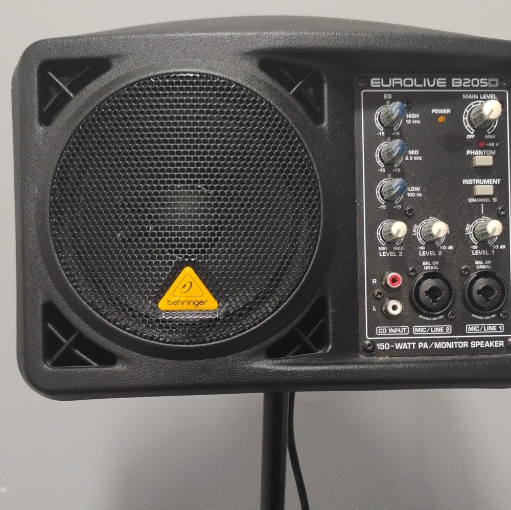 Behringer Eurolive B205D 150W Active PA Speaker Mixer Phantom XLR/RCA