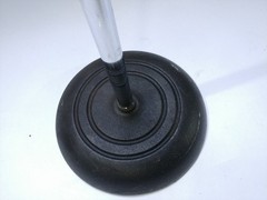 Vintage Atlas Sound PP-3610 Adjustable Microphone mic Stand heavy Cast Iron Base