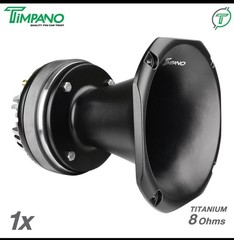 1x Timpano TPT-DH2000 PRO Titanium Driver with 2″ Aluminum Exit PRO Horn 450W