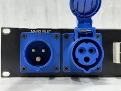 Rack Pack Power Distro 16A-BLU3- BS13A X1, IEC C13F X20 MCB 2RU #1778 (One) THS