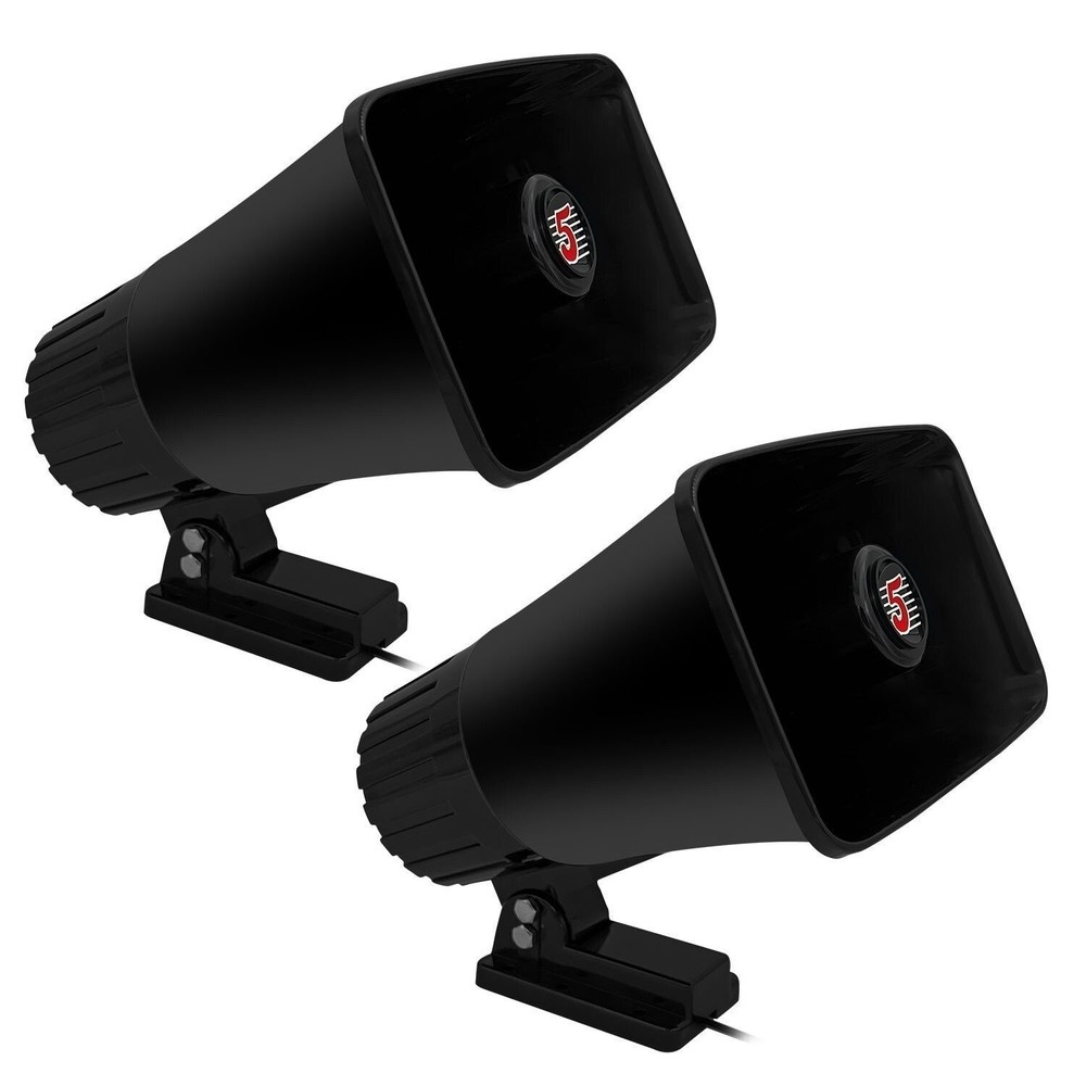5Core PA Speaker Pair 5×8″ 65W Bull Horn Loud Audio 8Ohm Outdoor Speakers System