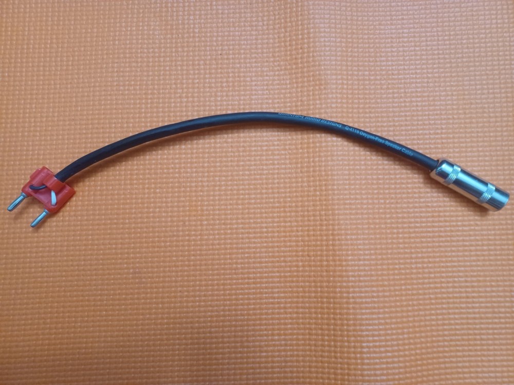 Quantum Dual Banana Plug to 1/4″ TS Female Type Speaker/Amplifier Jumper Cable