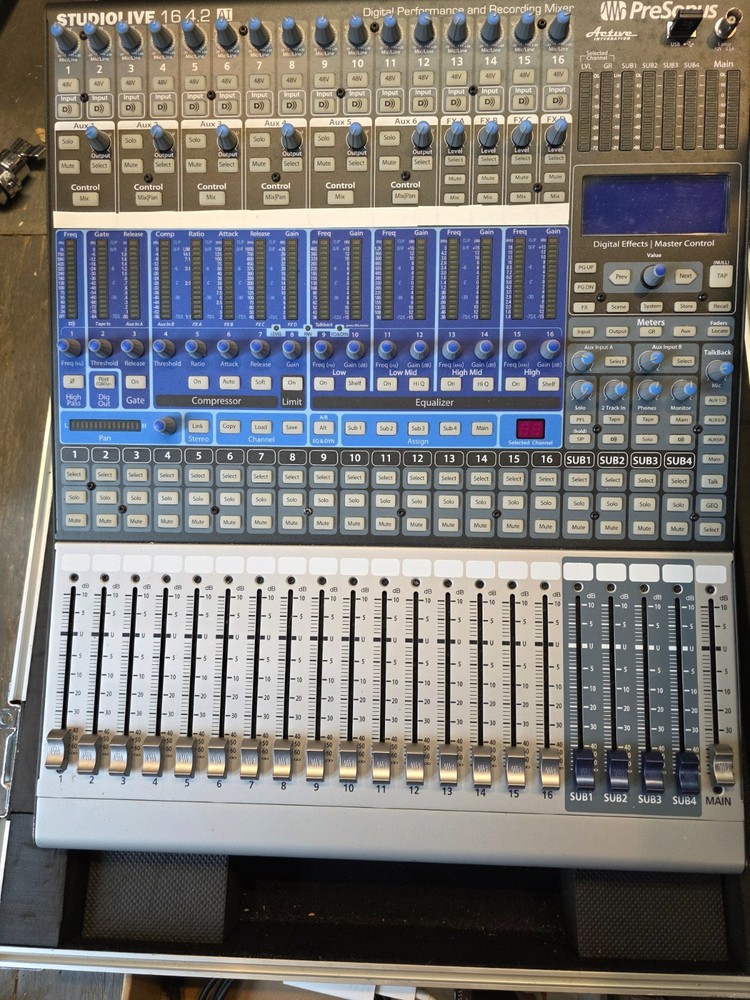 PreSonus StudioLive 16.4.2 Digital Performance & Recorder Mixer w/Manuals & Cord