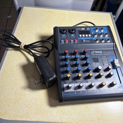 Pyle 4Ch Studio/DJ Controller Audio Mixer Console System w/USB & XLR PMXU43BT