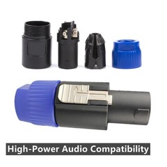 1/4x Speakon to 1/4″ Inch Connector Plug Pro Speak-On Male to 1/4 Female Adapter