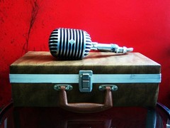 Vintage 1940’s Shure 55 „Fatboy“ dynamic cardiod microphone Elvis w extras WORKS