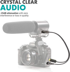 MV-RC300 3.5Mm TRS to TRS Line to Microphone Attenuator Cable