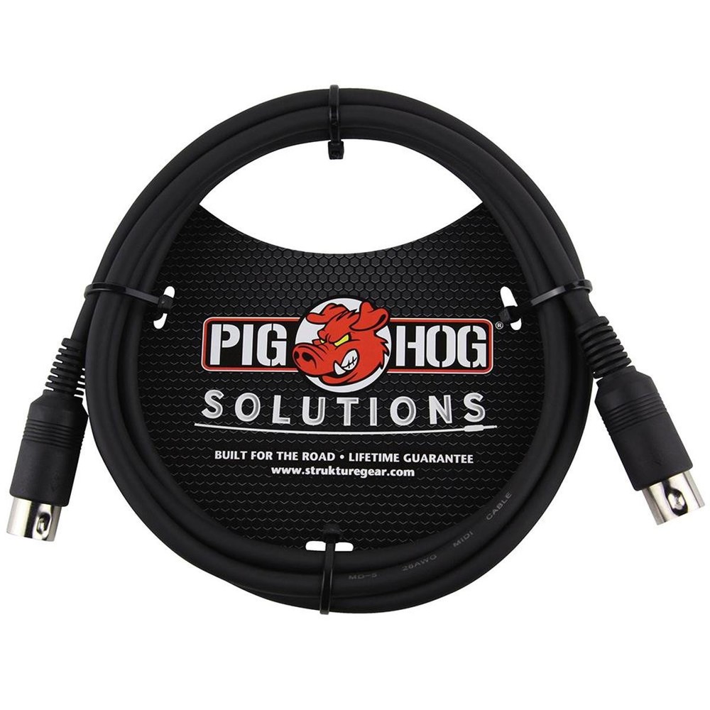 Pig Hog 3′ 5-Pin MIDI Cable