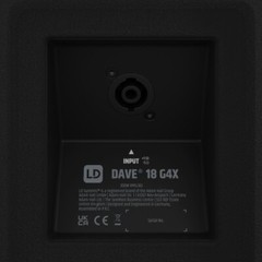 LD Systems DAVE 18 G4X Compact 2.1 powered system 4000W Wireless Bluetooth Black
