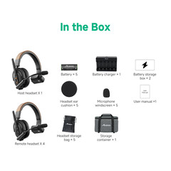 Accsoon CoMo SE 400m Wireless Intercom Headset System 2.4G Full Duplex 5-Person