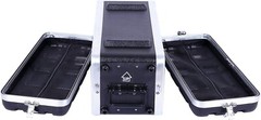 Crossrock Stackable 4U Rack Case, Shallow 14.25” Depth, Polyethylene Hard-Black