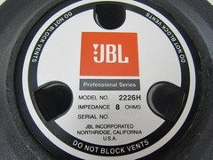 JBL 2226H 8 Ohms 600 Watt 15″ Low Frequency Woofer Driver Speaker