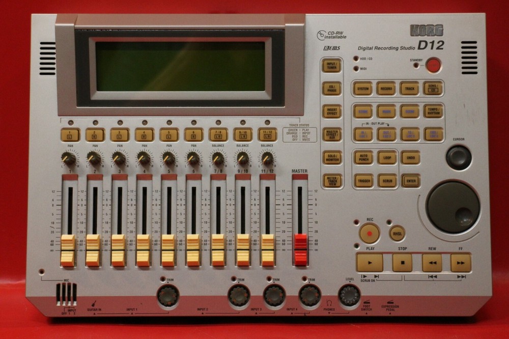 USED KORG D-12 Digital Recording Studio d12 Multi Track Recorder U1070 200805