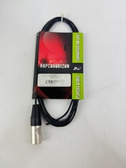 x(2) Rapco Horizon 10FT Mini Patch Cable XLRM-BLUNT M2-10M