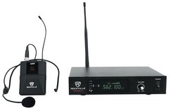 Rockville RWM61U Professional UHF Headset & Guitar Wireless Microphone System