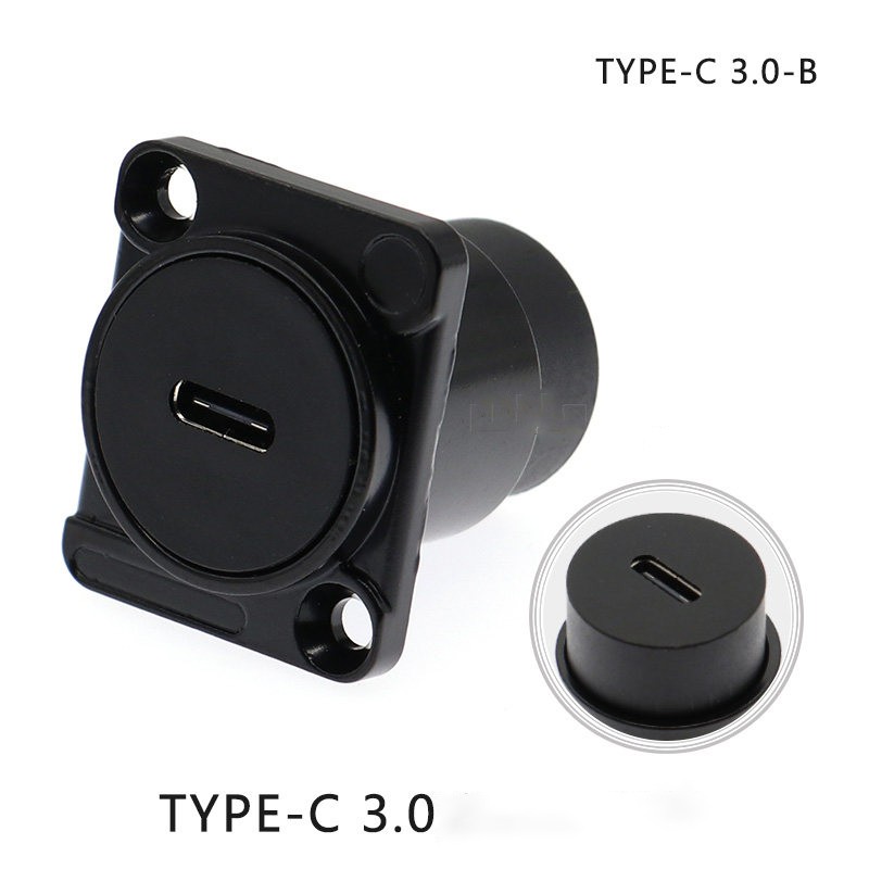 Panel Mount D Type USB 3.0/2.0 Female to Female Connector Jack Socket Adapter