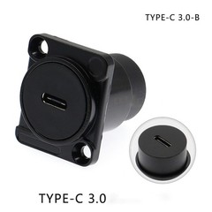 Panel Mount D Type USB 3.0/2.0 Female to Female Connector Jack Socket Adapter
