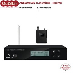 ANLEON S3D 560-596MHz Transmitter+Receiver Kit Stereo Wireless In-Ear Monitor #s