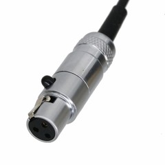 Mini-XLR 3Pin TA3F jack to Microdot 3″ audio RF cable for Microphones headphones