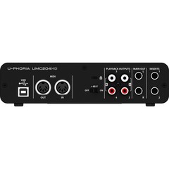 Behringer U-Phoria UMC204HD Audiophile 2×4 USB Audio/MIDI Interface with MIDAS M