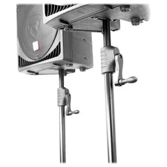 (2) Mackie SRM450V3 SRM450-V3 1000w 12″ Powered DJ PA Speakers+Crank-Up Stands