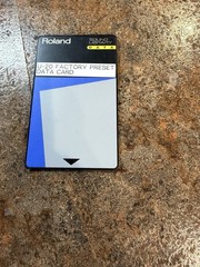 Roland U-20 factory preset data card